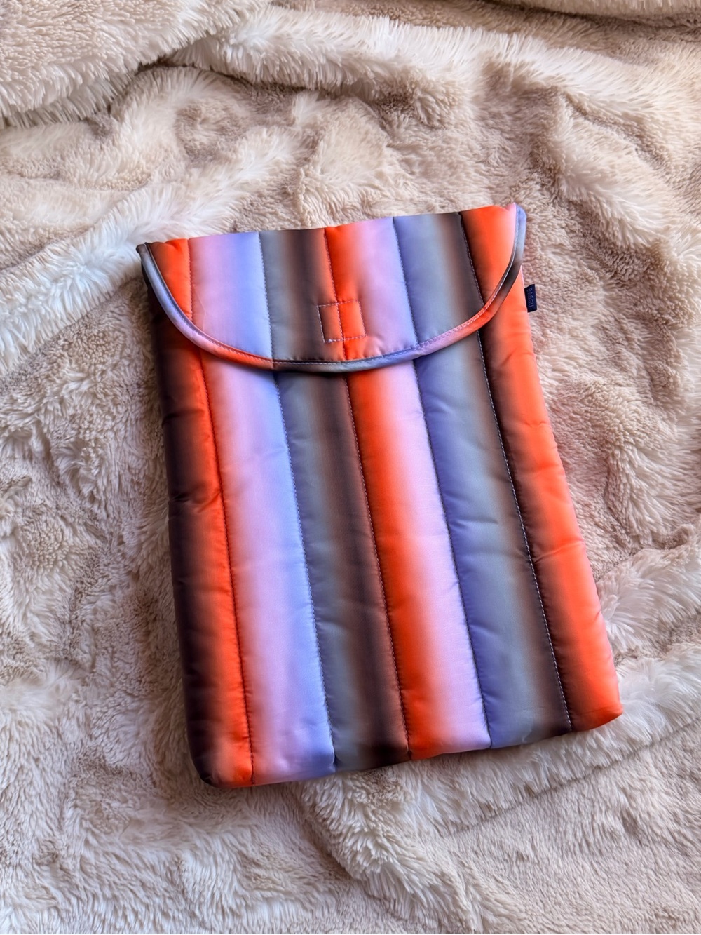 BAGGU Puffy Laptop Sleeve 16” in Gradient Stripes